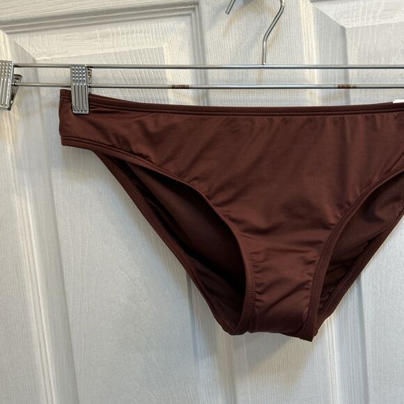 NWT Women's Low Rise Cheeky Bikini Bottom Shade & Shore Brown Size L 12/14 - Picture 2 of 16
